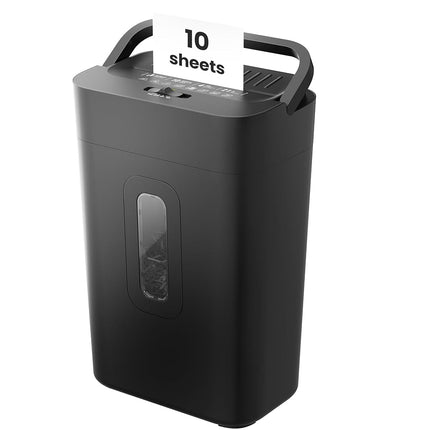 6-Sheet Shredder for Home Office, 3.43 Gallon Cross Cut Shredder, P-4 High Security Paper Shredders for Credit Card Staple Clip, Portable Handle Design