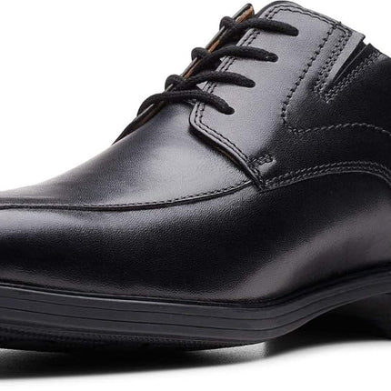 Clarks Men's Whiddon Pace Oxford, Black Leather, 6