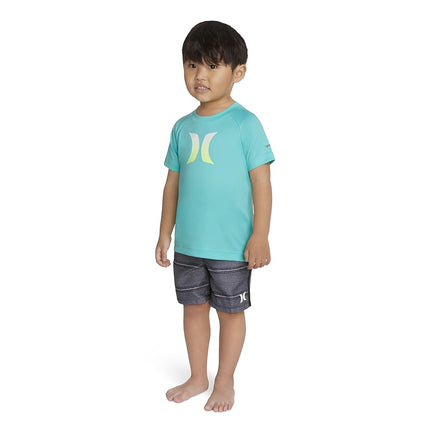 Hurley boysRash Guard Shirt Short-Sleeve Rash Guard Shirt - Green - X-Large