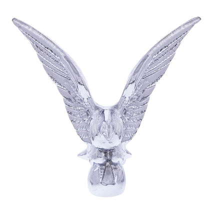 United Pacific 72007 Chrome American Eagle Hood Ornament, Metal Construction, Universal Two Stud Installation, Detailed Design - ONE Unit