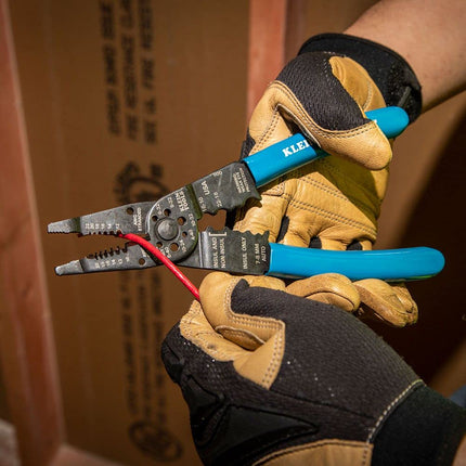 Long Nose Wire Cutter, Wire Crimper, Stripper and Bolt Cutter Multi Tool, 8-Inch Long Klein Tools 1010, Multi-Colour