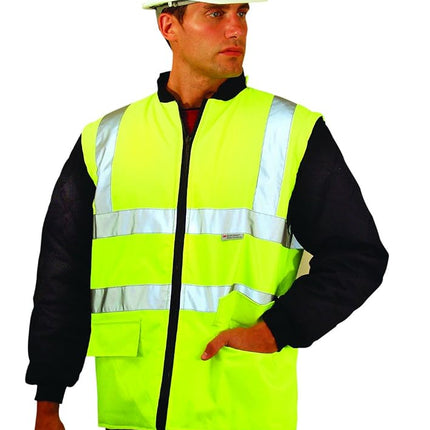 OccuNomix LUX-TJFS-YL Premium Five-Way (5-in-1) Parka Jacket, Class 3, 100% ANSI Polyester, Yellow, Large