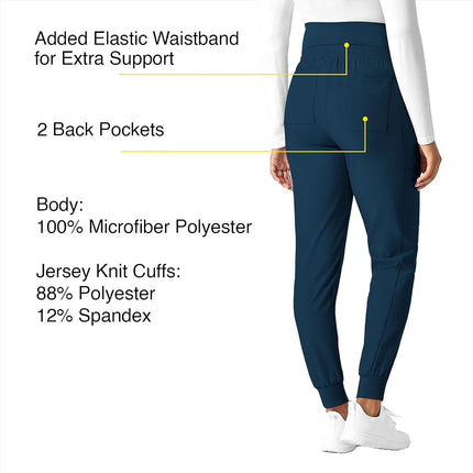 WonderWink Women's Maternity Jogger Pant, Caribbean, Medium