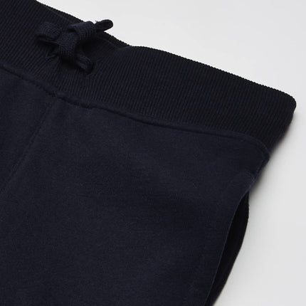Nautica Boys' Basic Fleece Jogger Sweatpants, Elastic Waistband with Drawstring Closure, Super Soft Cotton-Blend, Navy, 10-12