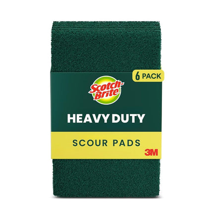 Scotch-Brite Heavy Duty, Scouring Kitchen and Dish, Cast Iron, Green, 30 Pads