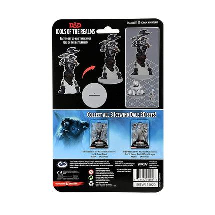 D&D Idols of The Realms Miniatures: Icewind Dale: Rime of The Frostmaiden: 2D Set 1 (Frost Giant Skeleton)