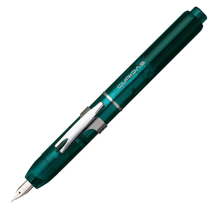 PLATINUM Curidas PKN7000-43EF Fountain Pen/EF Extra Fine/Retractable/Green/Handmade/with Gift Box/Fountain Pen, Pack of 1