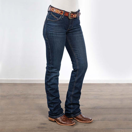 Wrangler Women's Willow Mid Rise Performance Waist Boot Cut Ultimate Riding Jean, Denim, 27-36