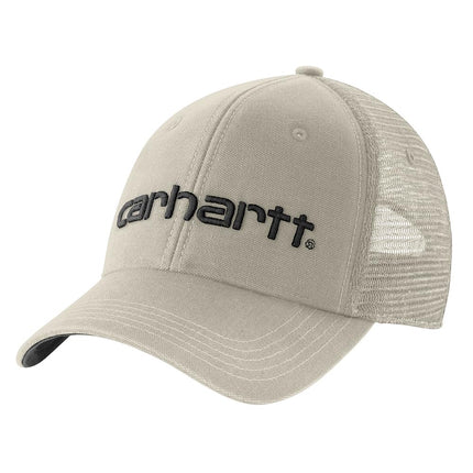Carhartt Men's Canvas Mesh-Back Logo Graphic Cap, 