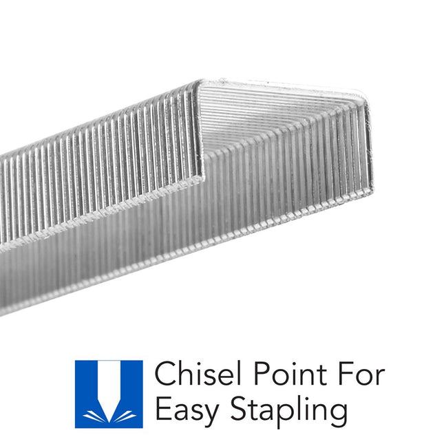 Swingline Staples, Heavy Duty, 1/4" Length, 25 Sheet Capacity, 100/Strip, 5000/Box, 1 Pack (79394), Silver