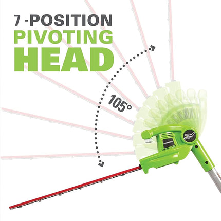 Greenworks 8.5' 40V Cordless Pole Saw with Hedge Trimmer Attachment, Battery Not Included PSPH40B00