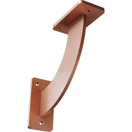 Ekena Millwork BKTM02X07X07BRHCO 2 inch W x 7 inch D x 7 inch H Bradford Steel Bracket, Hammered Copper