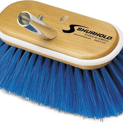 Shurhold 970 6" Deck Brush with Extra Soft Blue Ny