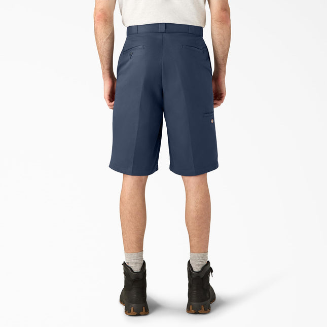 Dickies Men's 13 Inch Loose Fit Multi-Pocket Work Short, Navy, 34