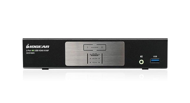 IOGEAR 2-Port 4K KVMP Switch with HDMI® Connection, USB 3.0 Hub, and Audio (TAA) GCS1932H