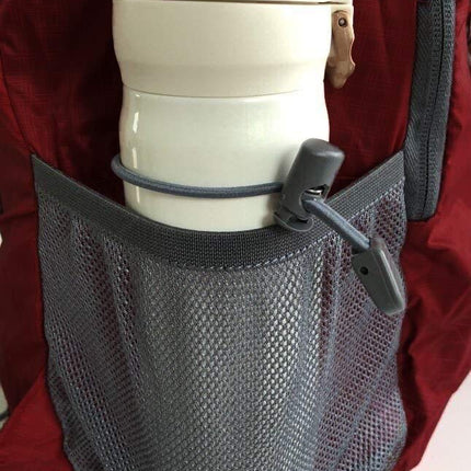 Outlander 20L/33L - Mochila de senderismo de viaje plegable, ligera y más duradera (rojo oscuro, 20L)