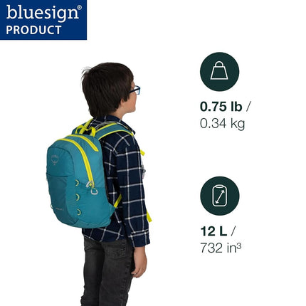 Osprey Unisex Kid's Hiking Backpack with Hydraulics Reservoir, Green Canopy, One Size, Hiking Backpack With Hydraulics Reservoir