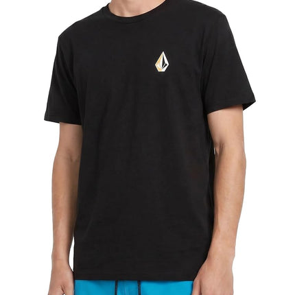Volcom Men's Blaquedout Short Sleeve Tee T-Shirt, Black, Medium
