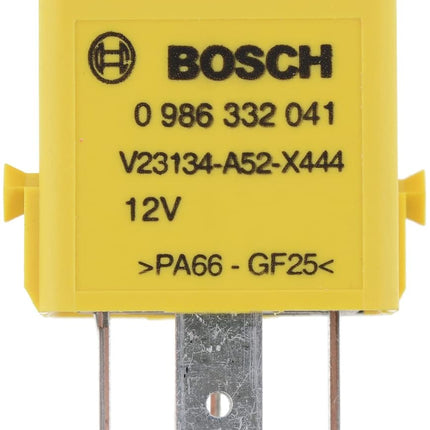 Bosch 0986332041 Mini Relay 12V 40A, IP5K4, Operating Temperature from -40 Degree to 85 Degree C, 5 Pin Relay
