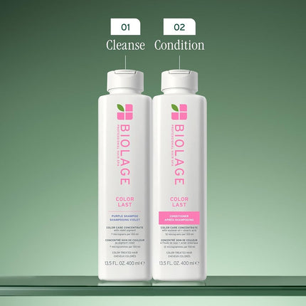 Biolage Color Last Purple Shampoo | For Color Treated Hair | Neutralises Brass & Unwanted Yellow Tones | Strengthen Hair | With Fig & Orchid | Paraben-Free | 400 ml