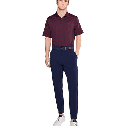 Under Armour Performance 3.0 Novelty Polo Performance 3.0 Novelty Men's Polo Shirt, Dark Garnet/Navy Blue/Midnight Navy, S