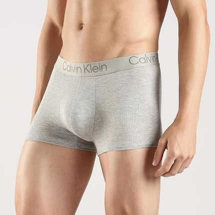 Calvin Klein Men's Cotton Stretch 5-Pack Hip Brief, Black, Blue Shadow, Grey Heather, XL