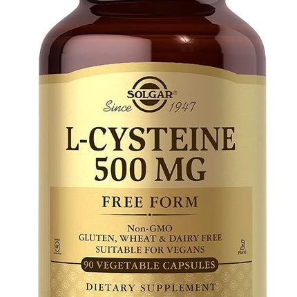 Solgar - L-Cysteine Free Form 500 mg. - 90 Vegetar