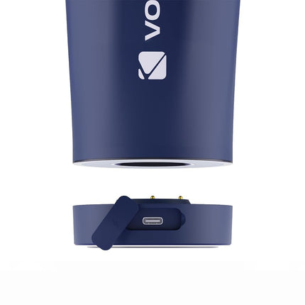 VOLTRX ChillMix Shaker Bottle Insulated Stainless Steel - USB C Rechargeable Electric Protein Shake Mixer, Shaker Cups for Protein Shakes and MealReplacement, (Midnight Navy)