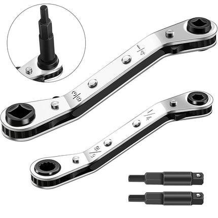 cSeao SAE Box End Reversible Ratcheting Wrenches Set,Metric Ratchet Box Wrench Set,Repair Wrench Set,Socket Spanner Tool