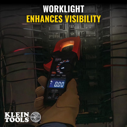 Klein Tools CL810 Clamp Meter with Flashlight – True RMS Digital Clamp Meter with Built-in NCVT, LOZ Mode, Inrush Current, Temperature, Transflective Display, IP40 Rated