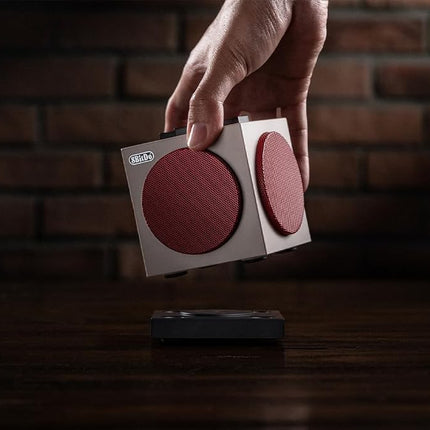 8BitDo Retro Cube 2 Speaker, Portable Bluetooth Speaker with Stereo Sound, Wireless Charging Dock, Bluetooth 5.3/2.4G/Wired USB Connections - N Edition