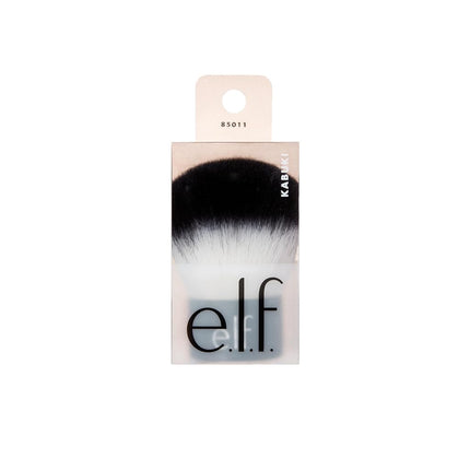 e.l.f. Kabuki Face Brush, Travel-Sized Make-up Brush for Precise & Controlled Application On-The-Go, Vegan & Cruelty-Free