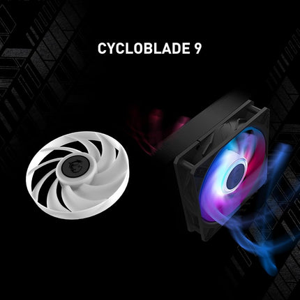 MSI MAG CORELIQUID A15 360 - AIO ARGB CPU Liquid Cooler - 360mm Radiator - AM5, LGA 1851 Ready - 3X 120mm ARGB PWM Fans, Black