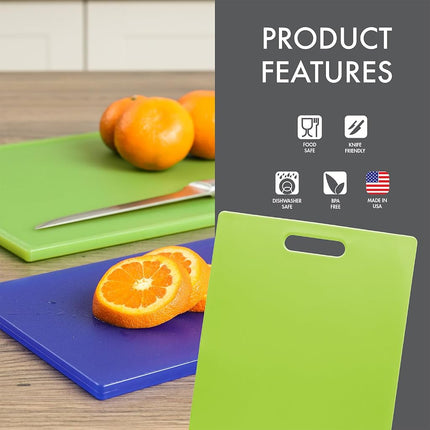 Dexas Classic Jelli Cutting Board with Handle, 11 by 14.5 inches, Green