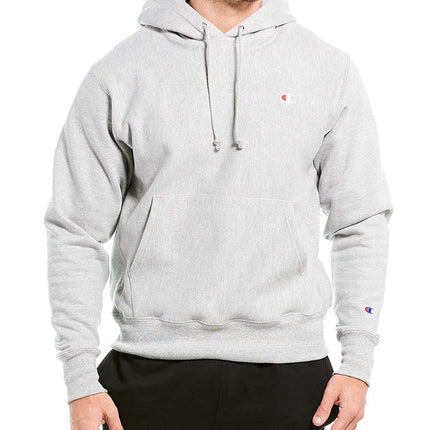 Champion Men's gf68reverse Hoody, Oxford Gray/Left