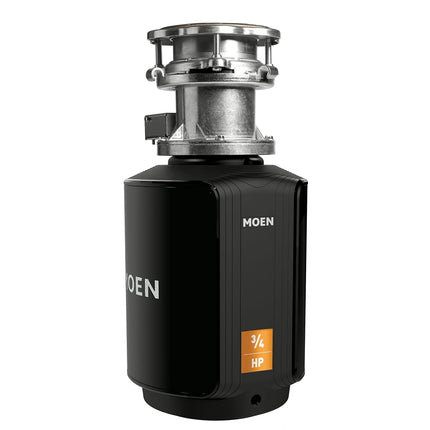 Moen GXB75C Host Series Control Activation 3/4 HP Garbage Disposal with Sound Reduction, Power Cord Included
