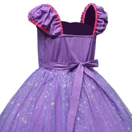 Dressy Daisy Princess Costume Fancy Sparkle Tulle Dress Up for Baby Girls, Halloween Birthday Party Outfit Size 18-24 Months, Purple 205