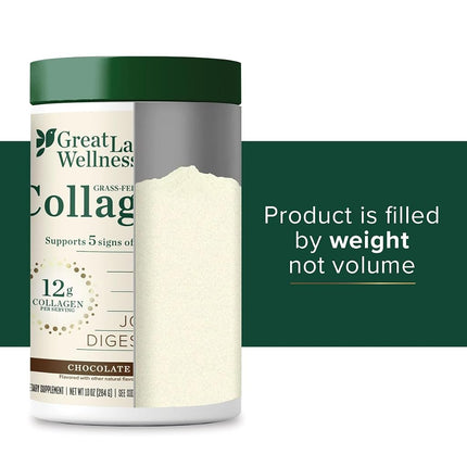 Great Lakes Gelatin, Collagen Hydrolysate, Chocolate Flavored Beef Protein, Kosher, 10 Oz Can