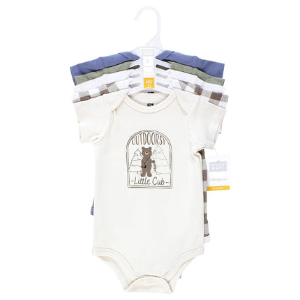Hudson Baby Unisex Baby Cotton Bodysuits, Outdoorsy Cub, Preemie