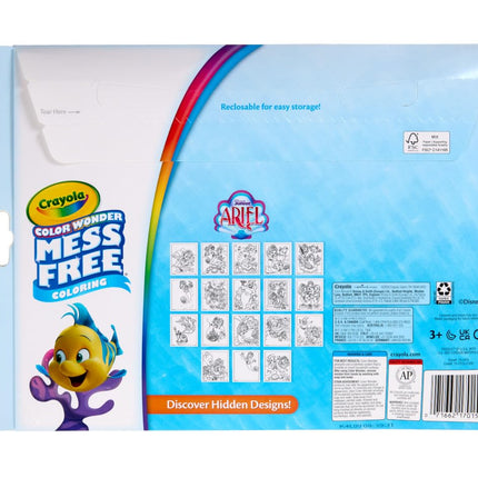 Crayola Color Wonder Disney Junior Ariel Mess Free Coloring Pages, Gift for Toddlers, Age 3, 4, 5, 6