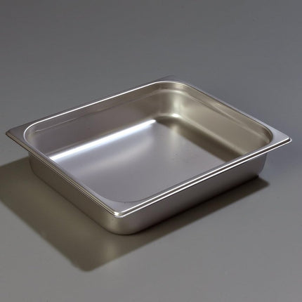 Carlisle FoodService Products Durapan Stainless Steel Steam Table Pan, Commercial Food Pan, Chafing Pan with Spoonable Corners for Catering, Buffets, Restaurants, 2.5 Inches Deep, Silver, (Pack of 6)