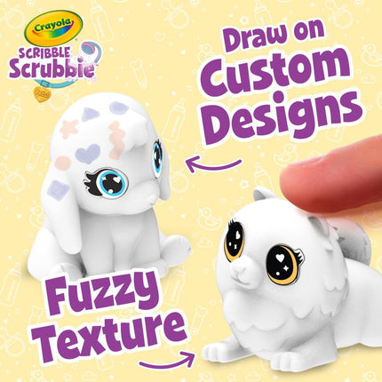 CRAYOLA Guardería de Mascotas Bebé Scribble Scrubbie, Regalo para Niñas y Niños, Edades 3+