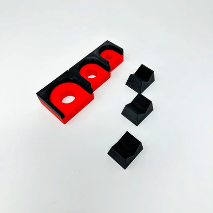 3D Tool Trays MagAttach Ratchet Organizer Kit (3 Piece Set, Red/Black)