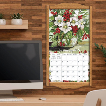 2027 Calendar LANG Gallery Florals Deluxe Wall 27991002020