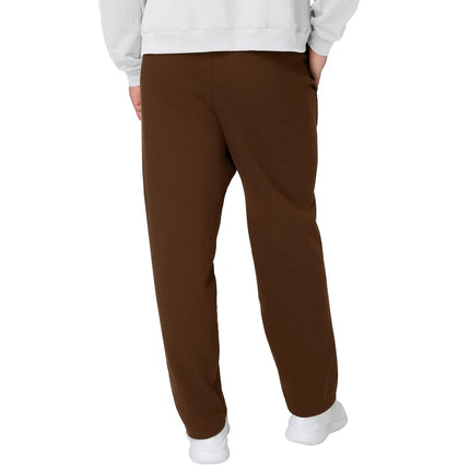 Hanes Men's Sweatpants, EcoSmart Fleece Sweats for Men, Open Bottom Sweatpants, 30.5", Army Brown, Medium