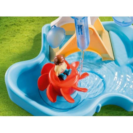 Playmobil 1.2.3 AQUA 70268 Water Wheel Carousel, for Children Ages 2+