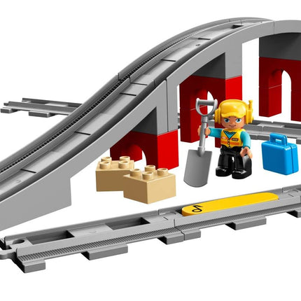 Lego Dulpo 10872 Bridge and Railway Tracks (26 Pieces)