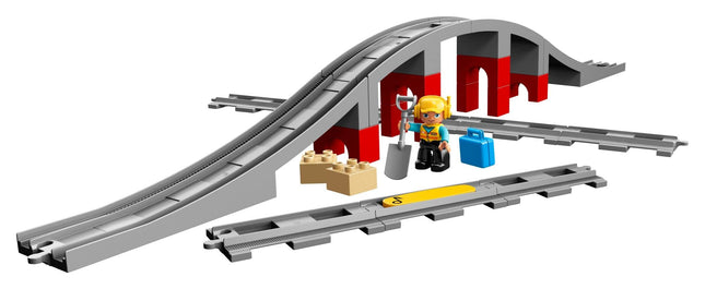 Lego Dulpo 10872 Bridge and Railway Tracks (26 Pieces)