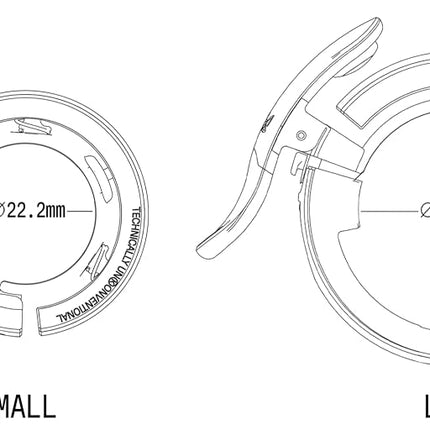Knog Oi Prima Bike Bell – Loud 80dB Ring, Wrap-Around Design, WAVETEK Hammer, Durable Build, Easy Install – 2 Sizes to Ensure Correct Fit.