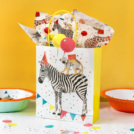 Talking Tables Party Safari Paper Table Cover, 120 cm x 180 cm | Disposable Jungle Birthday Party Tablecloth, Animal Theme, Plastic-Free, Recyclable Kids Party Décor
